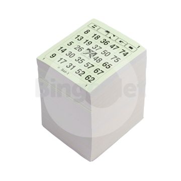 1/75 bingotickets, Single BigT, Enkel, Boek, 13 ronden