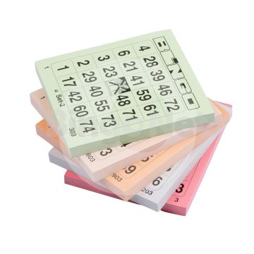 1/75 bingotickets, Single Bigtickets, Bloks, Mix set